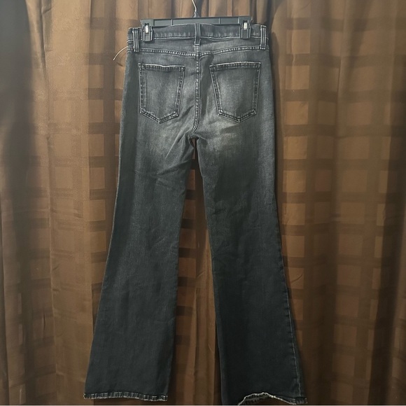 NWOT Current Elliot The Wray Faded Flared Jeans In Charcoal Size 28 reg $434 - Picture 5 of 7